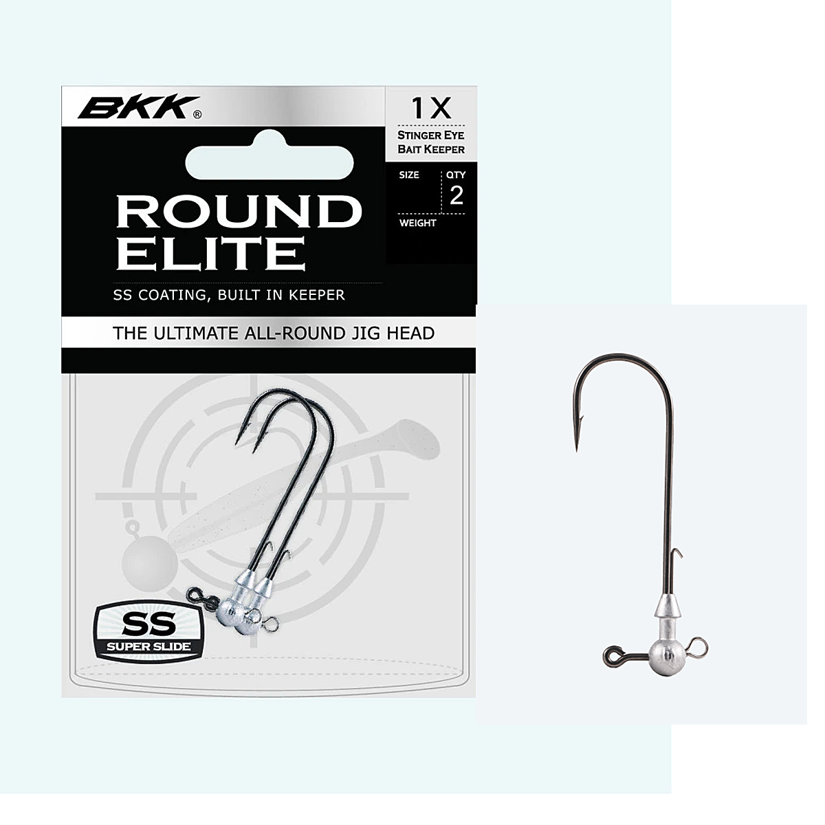 Джигголовка BKK Round Elite-Stinger Eye Bait Keeper 25g #10/0 2pcs