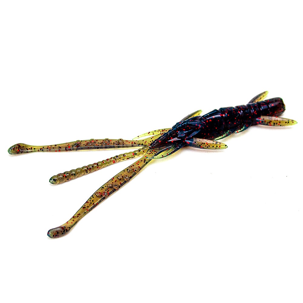 Силикон FishUp Shrimp 3" 9pc #019 Motor Oil/Red