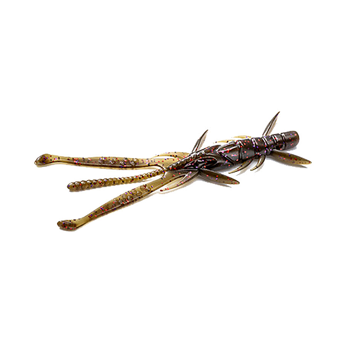 Силикон FishUp Shrimp 3" 9pc #050 Green Pumpkin Brown/Red & Purple