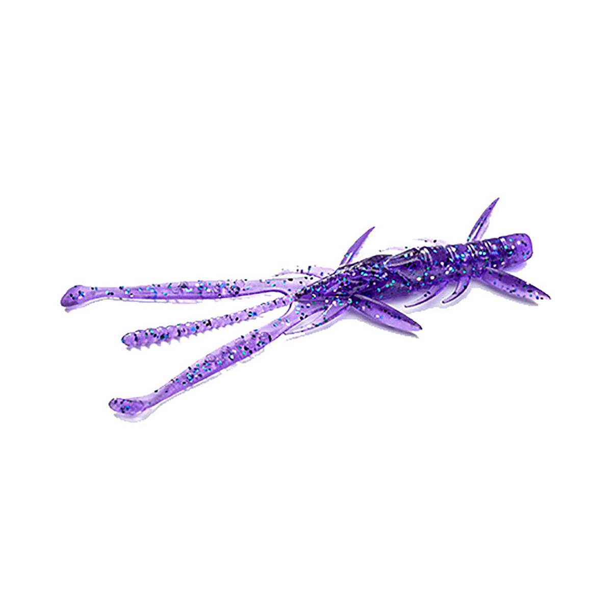 Силикон FishUp Shrimp 3" 9pc #060 Dark Violet/Peacock & Silver