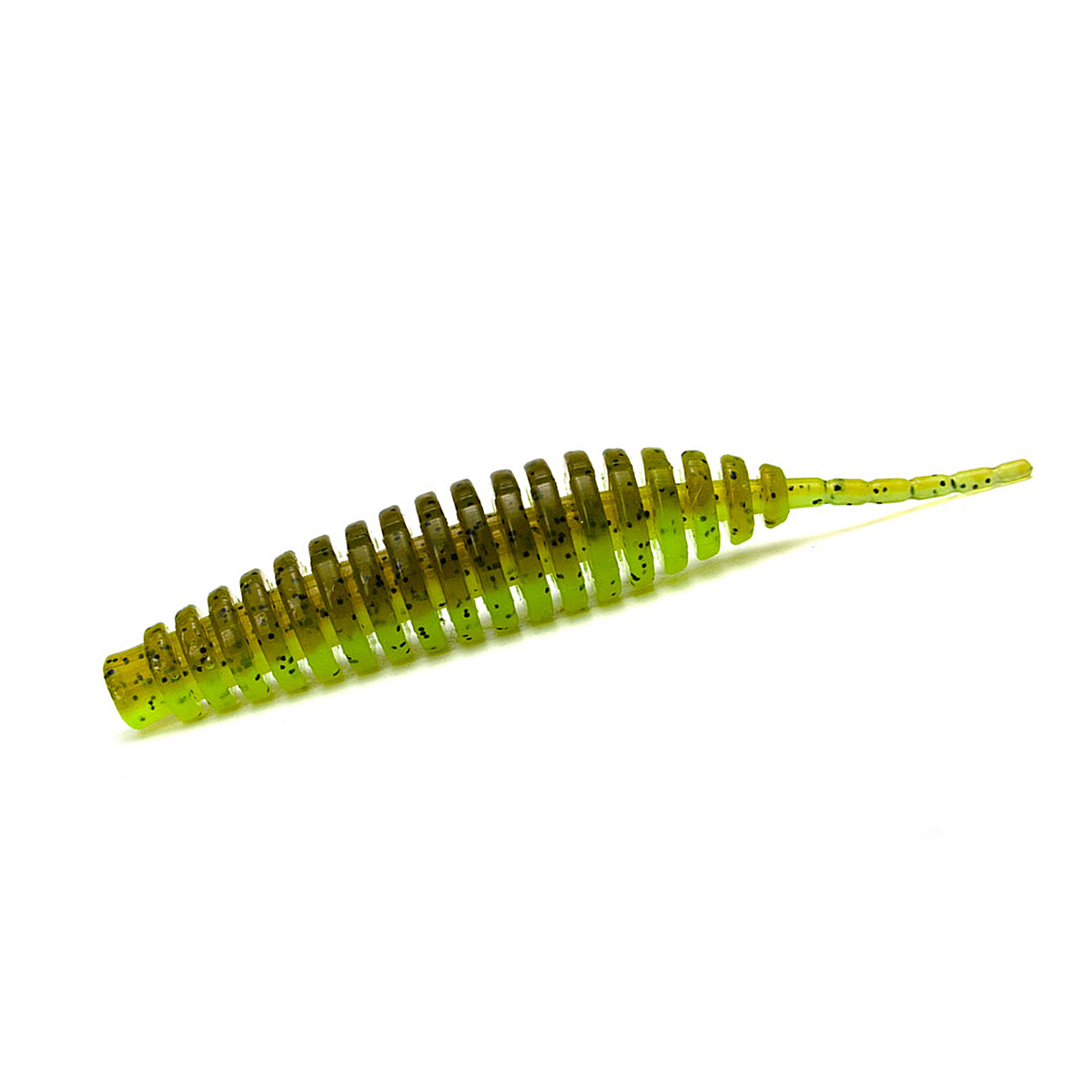 Силикон FishUp Tanta 2.5" 8pc #203 Green Pumpkin/Flo Chartreuse фото 15