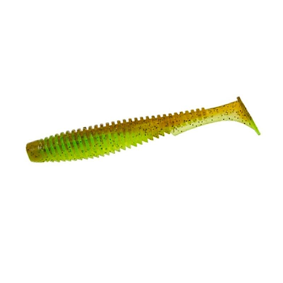Силикон FishUp U-Shad 3.5" 8pc #204 Green Pumpkin/Chartreuse
