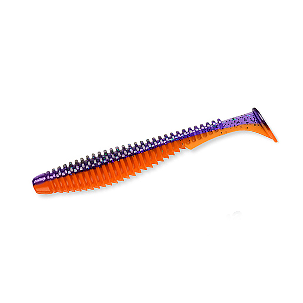 Силикон FishUp U-Shad 3.5" 8pc #207 Dark Violet/Orange