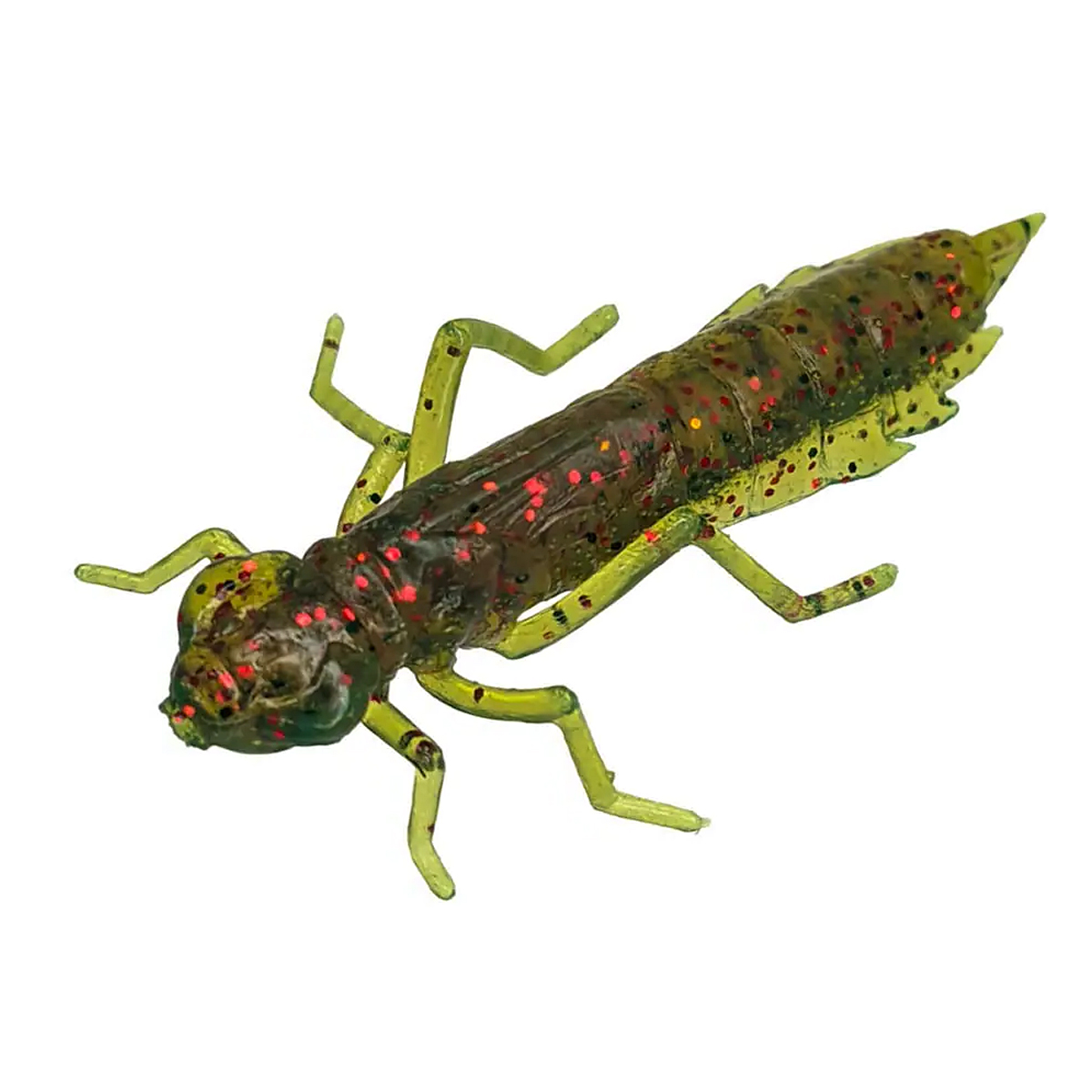 Силикон FishUp Dragonfly 1.2" 10pc #019 Motor Oil/Red