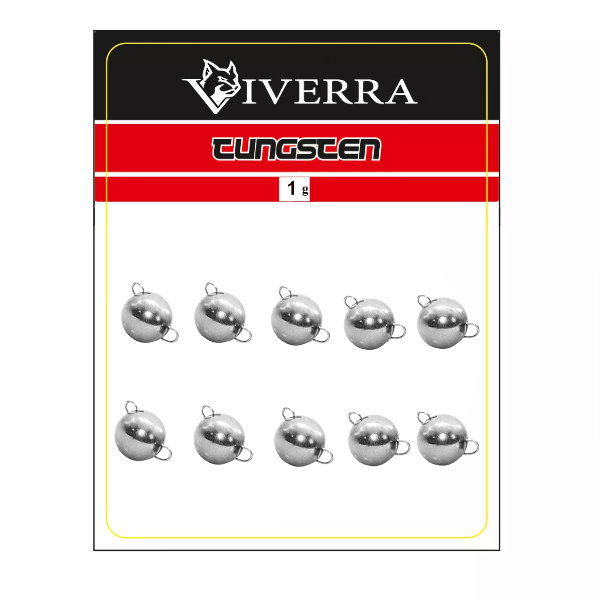 Розбірна вольфрамова чебурашка Viverra 1g Electroplated silver (10шт)