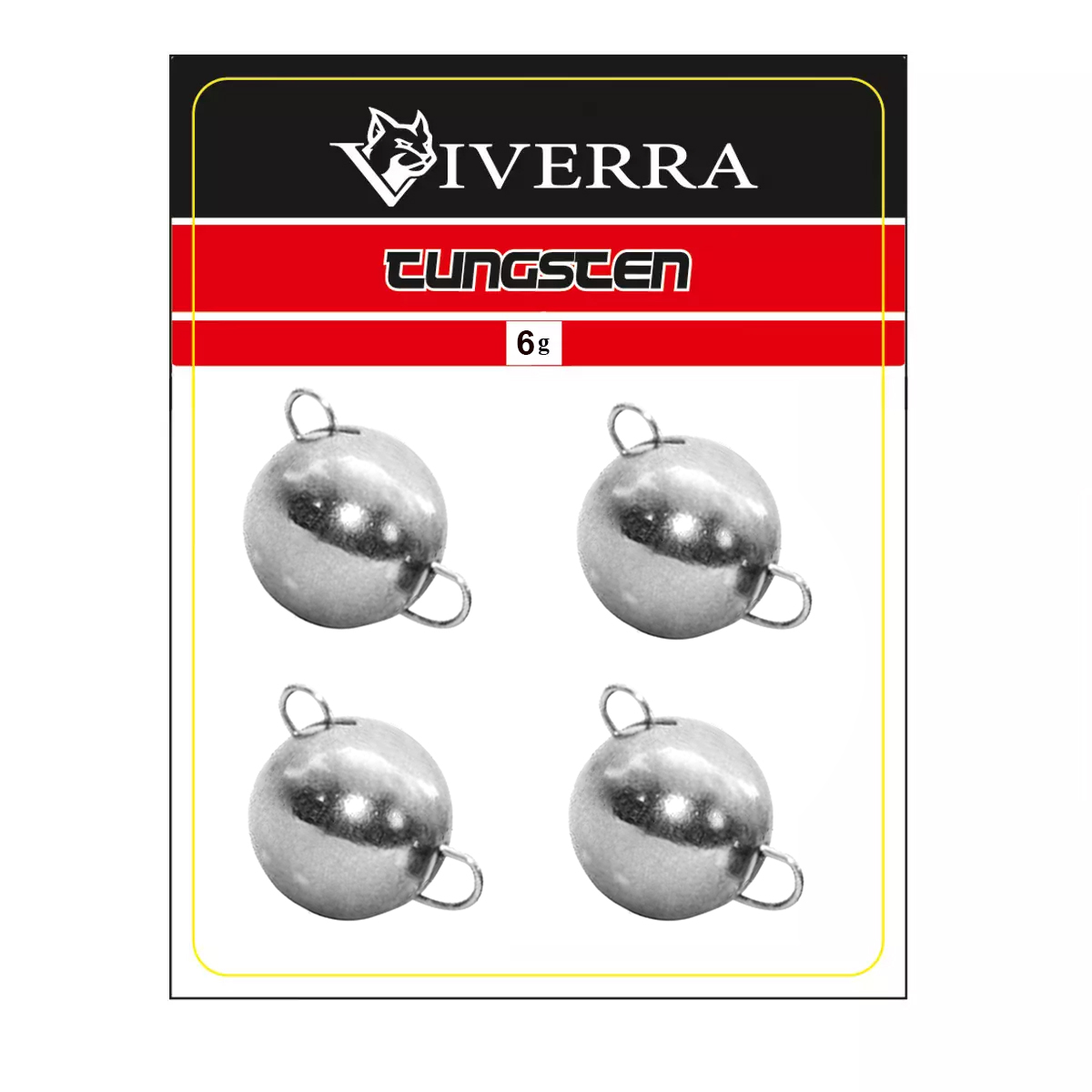Розбірна вольфрамова чебурашка Viverra 6g Electroplated silver (4шт)