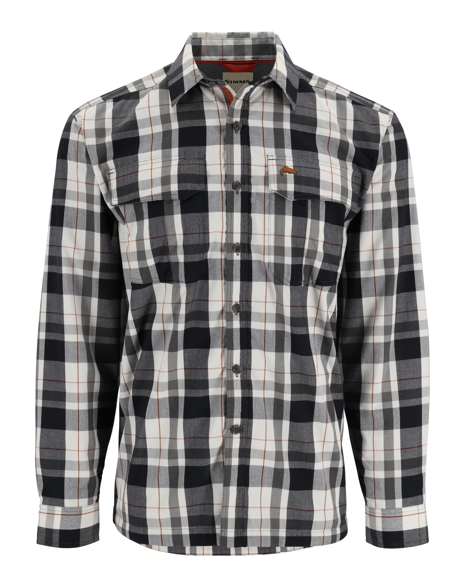 Сорочка Simms ColdWeather Shirt Gunmetal Logan Plaid XXL
