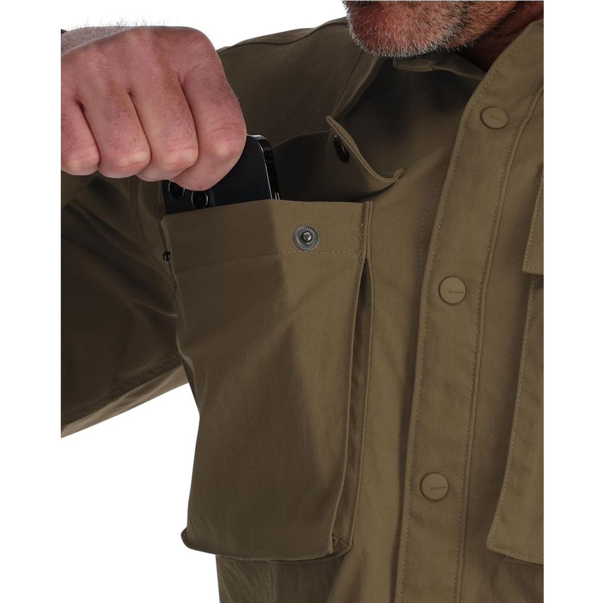 Сорочка Simms Lodge Work Shirt Driftwood XL фото 5