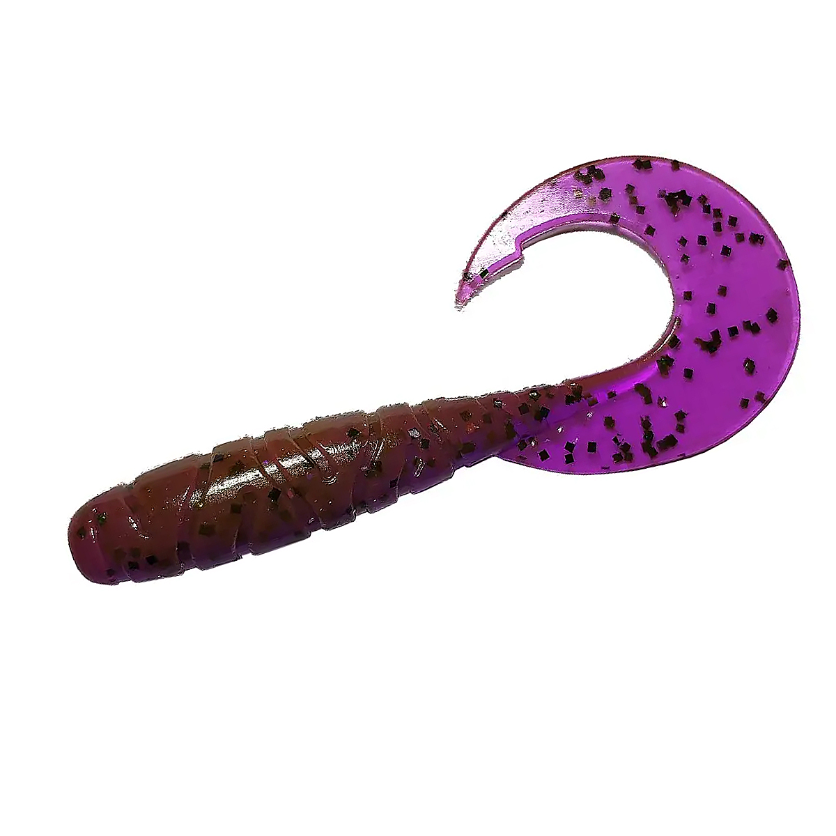 Силикон FishUp Mighty Grub 4.5" 4pc #016 Lox/Green & Black
