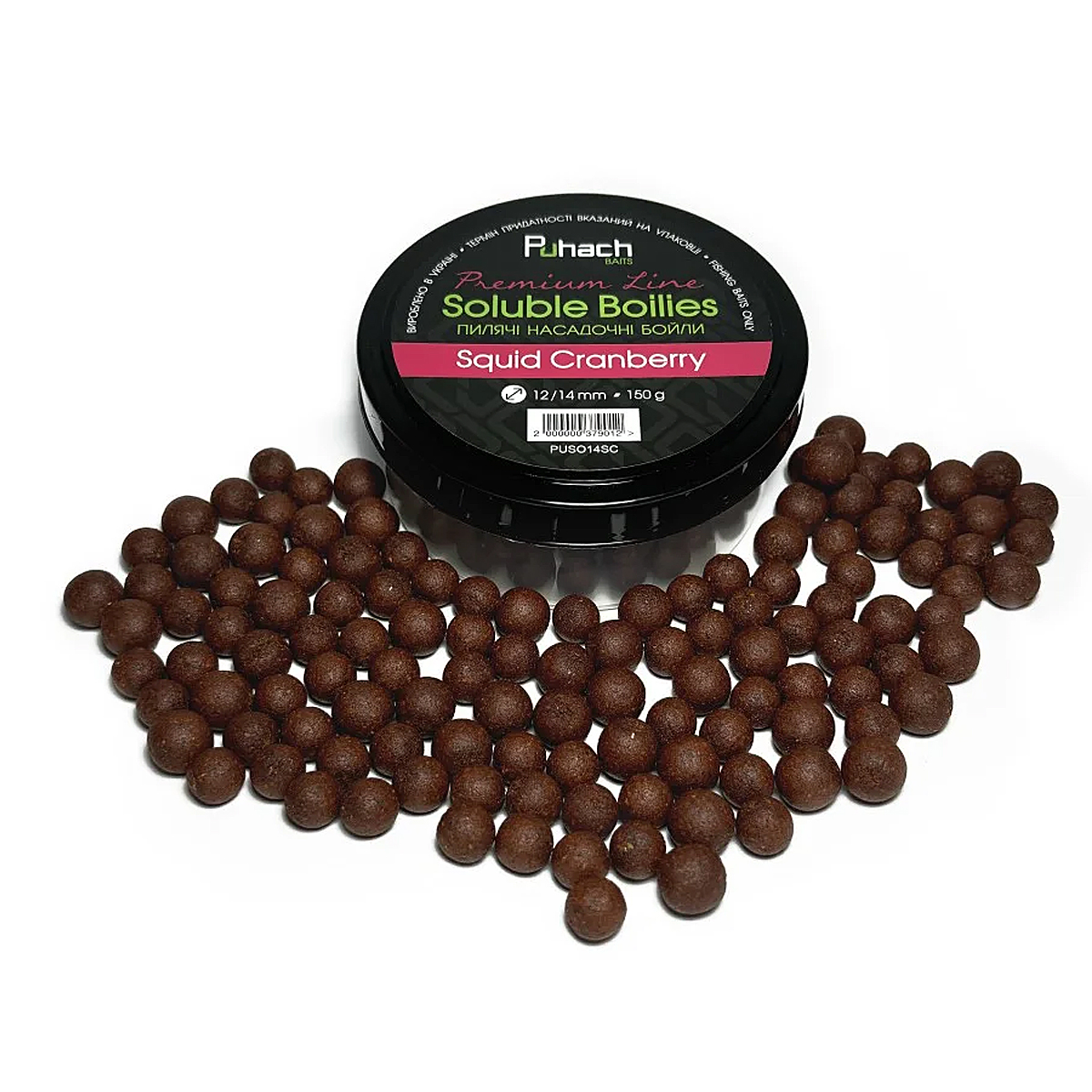 Бойлы Puhach Premium Line Soluble Boilies 12/14mm Krill фото 9