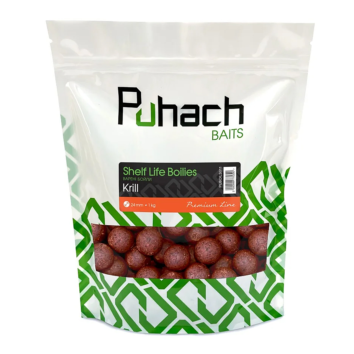 Бойли Puhach Premium Line Shelf Life Boilies 24mm Squid Сranberry 1kg фото 3
