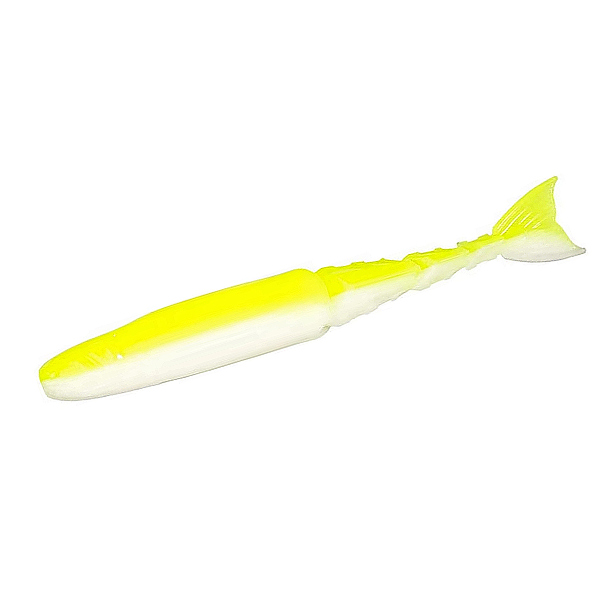 Плавающий силикон ZMAN Chattershad 3.5" 5pc #Chartreuse/White