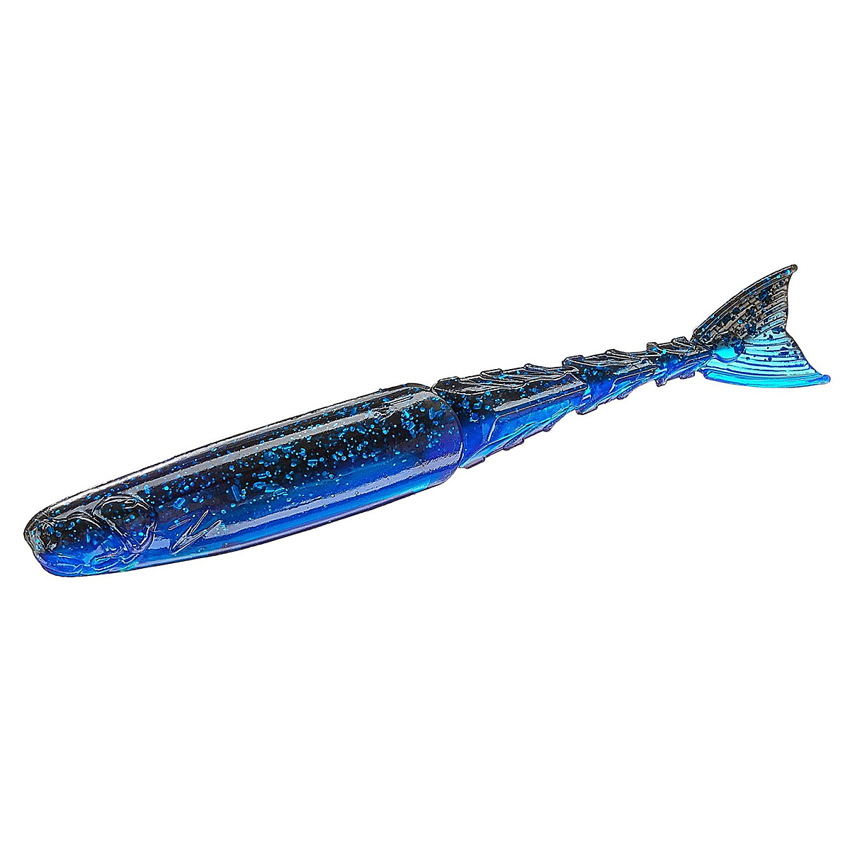 Плавающий силикон ZMAN Chattershad 4.5" 4pc #Black/Blue