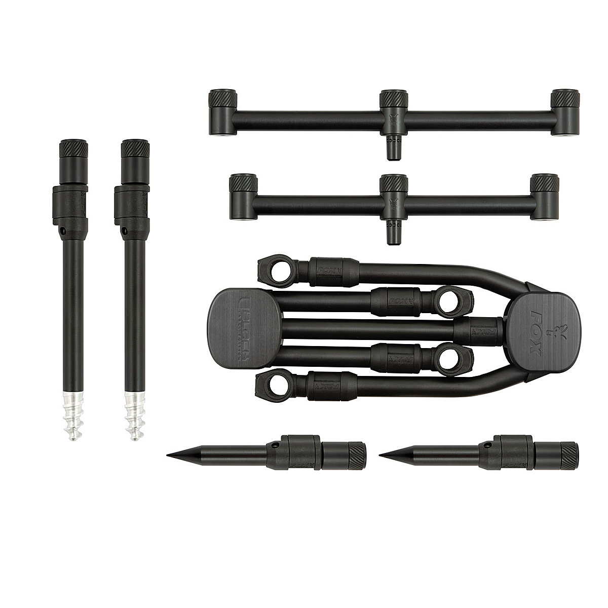 Род-Под Fox Black Label QR 3 Rod Complete фото 3