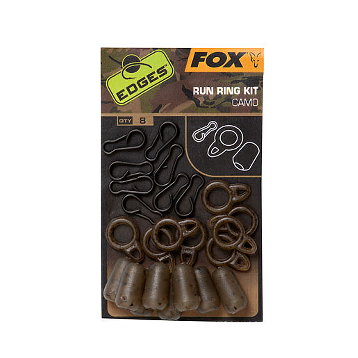 Набір для ковзаючого монтажу Fox Edges Camo Run Rig Kit 8pcs