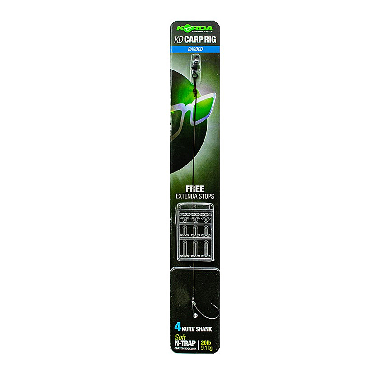 Поводок Korda карповый N-Trap KD Rig №4 Kurv 20lb