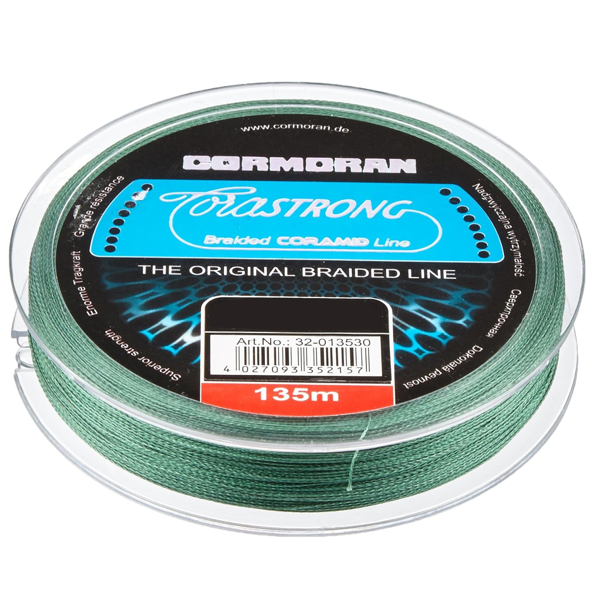 Шнур Cormoran Corastrong Green 135m 18.2kg 0.28mm фото 2