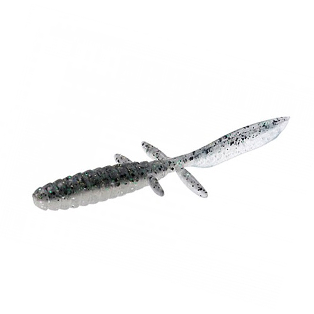 Силикон Jackall DB Uma Free 4.5" 5pcs #Dark Thunder/Clear Silver