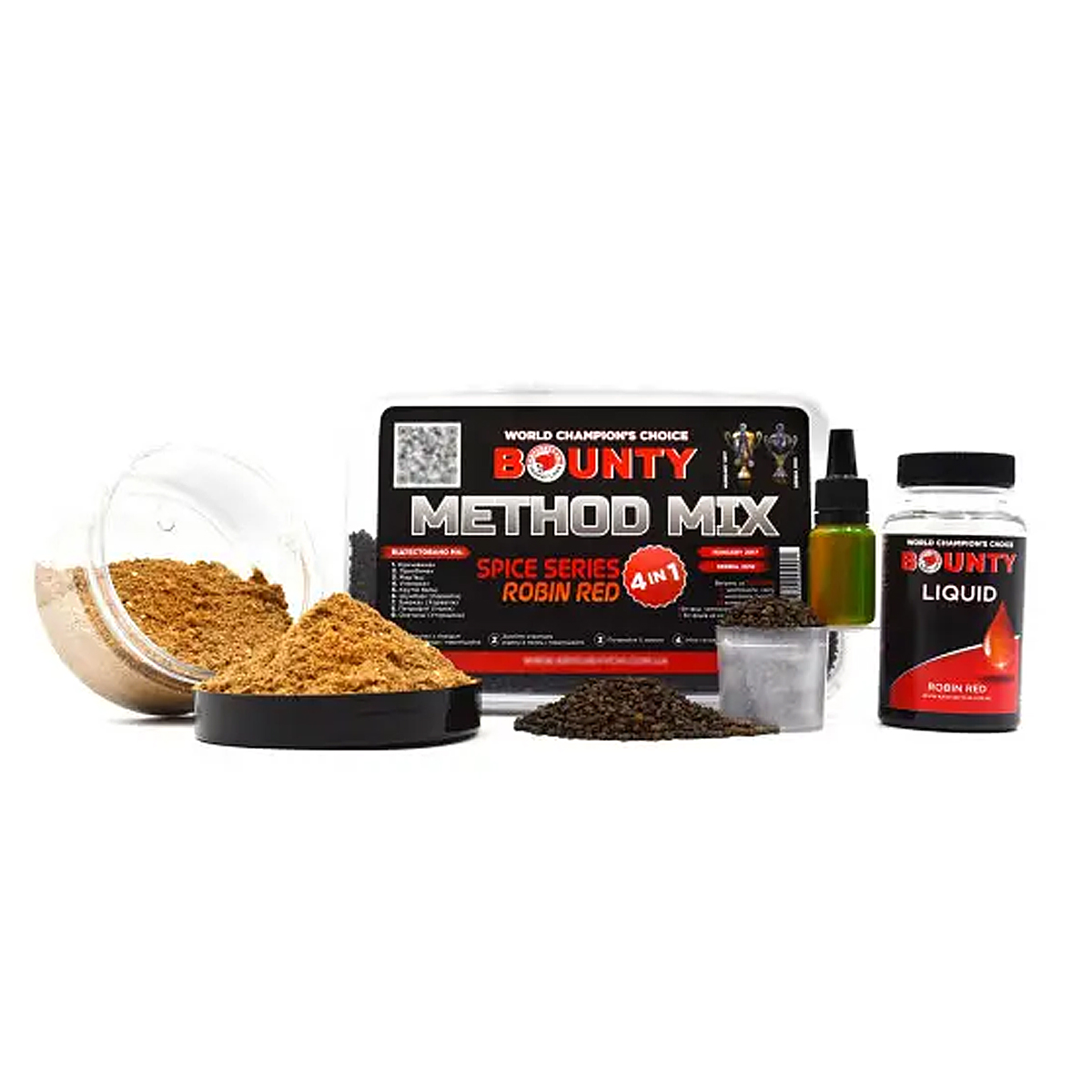 Прикормка Bounty Method Mix4in1 Robin Red