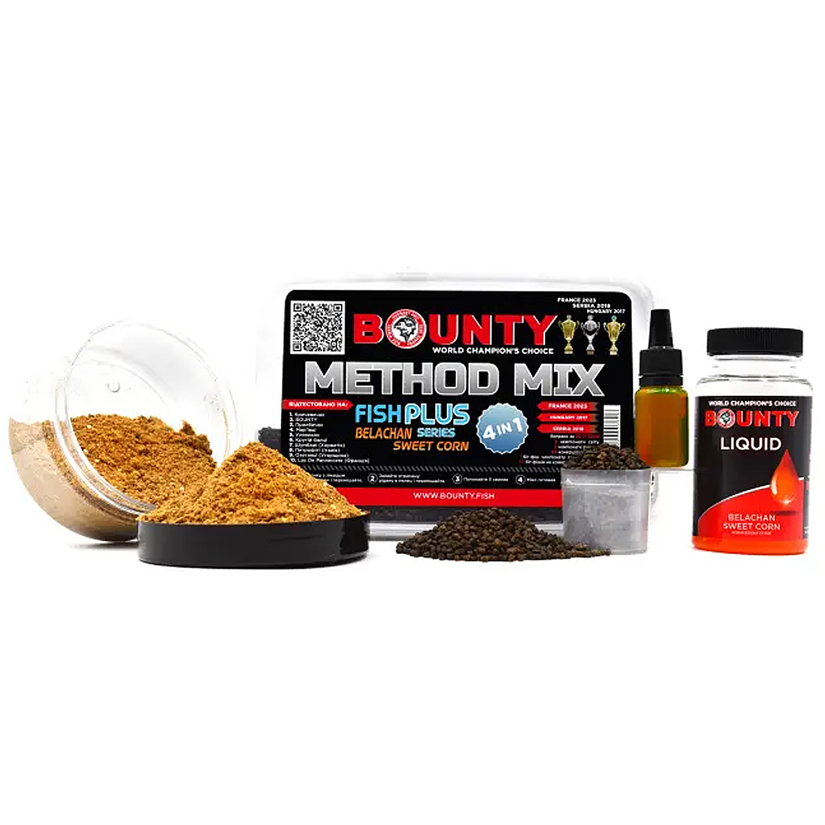 Прикормка Bounty Method Mix4in1 Belachan/Plum фото 35