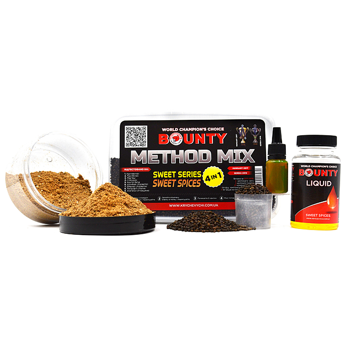 Прикормка Bounty Method Mix4in1 Belachan/Strawberry фото 29