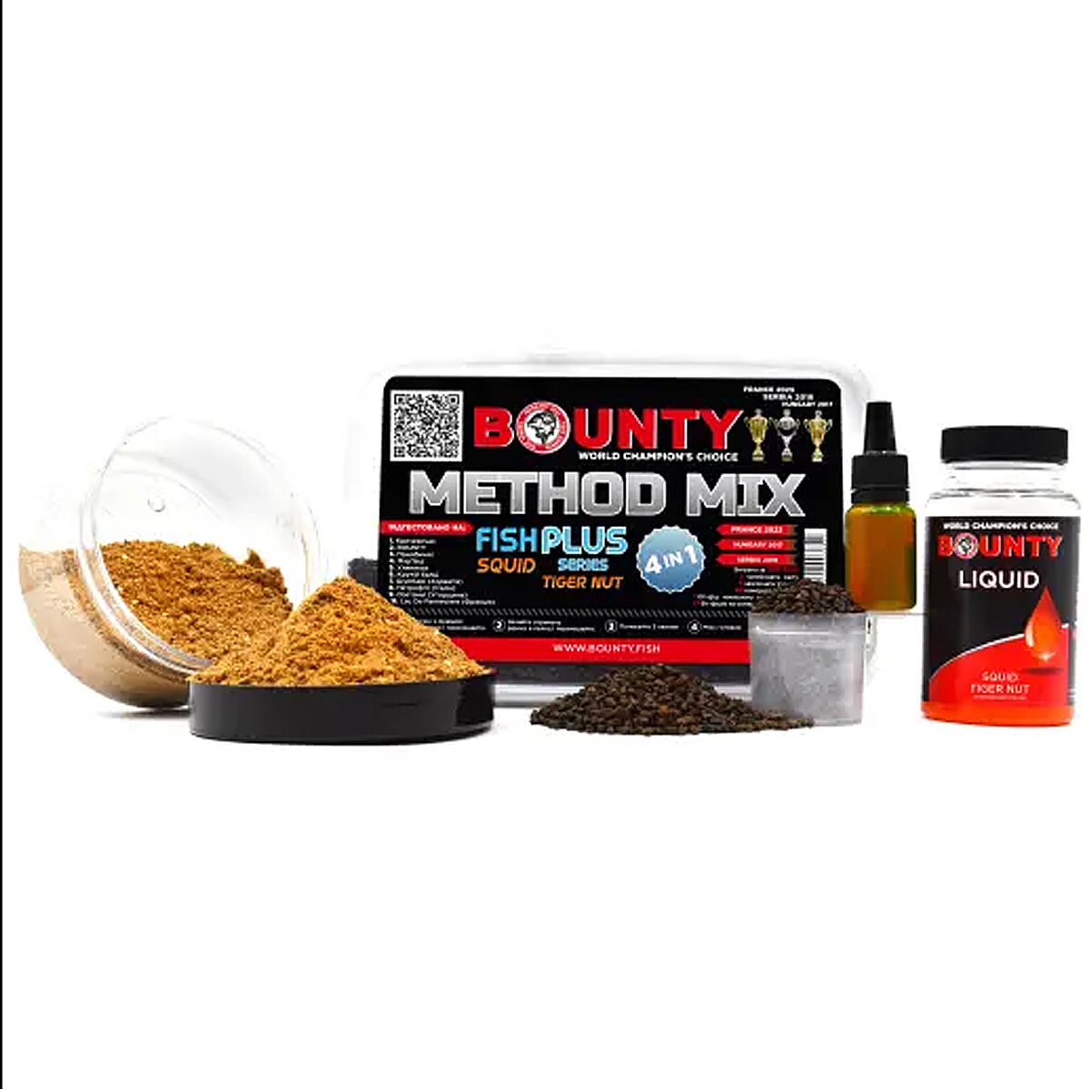 Прикормка Bounty Method Mix4in1 Squid/Tiger Nut