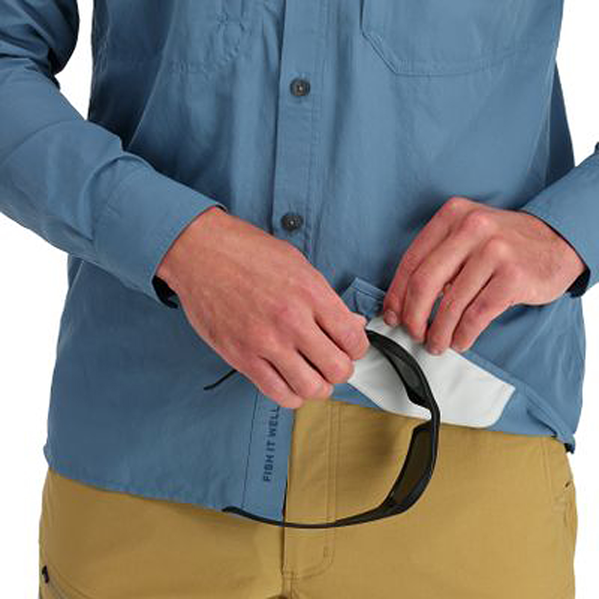 Сорочка Simms Guide Shirt Neptune L фото 4