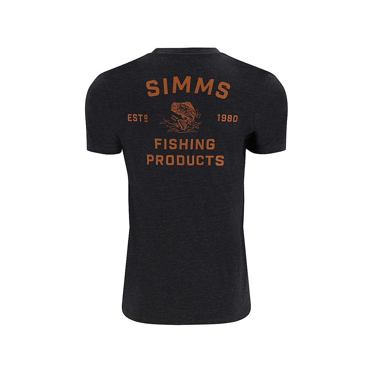 Футболка Simms Stacked Bass T-Shirt Charcoal Heather XL фото 2