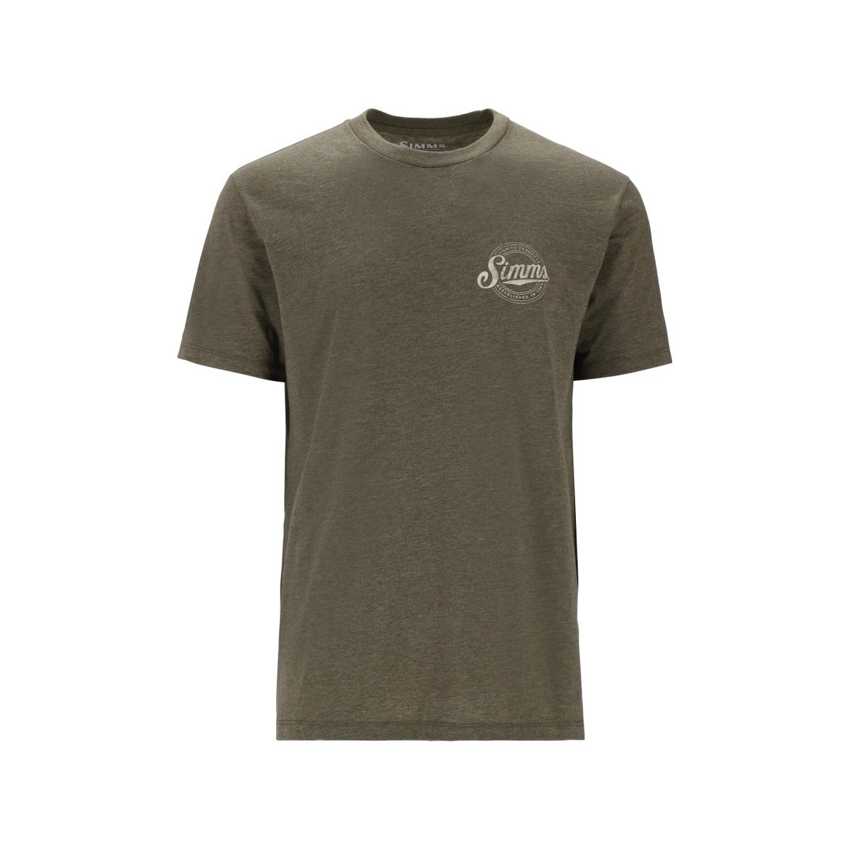 Футболка Simms Circle Lockup T-Shirt Military Heather XL