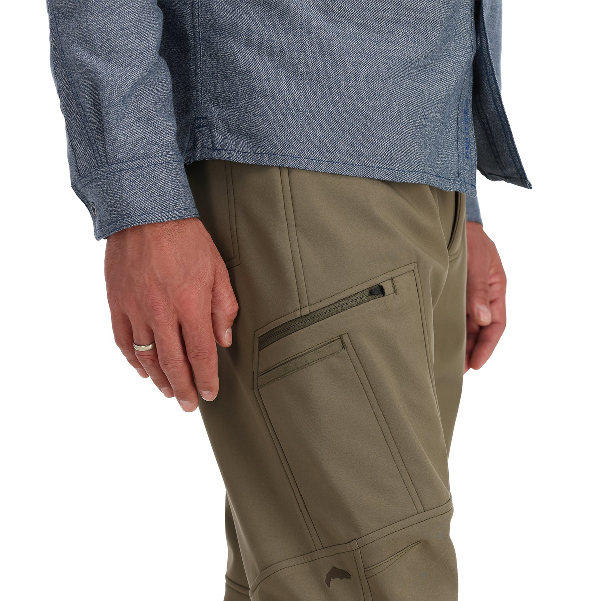 Штани Simms Rogue Softshell Pant New Dark Stone 36R фото 3