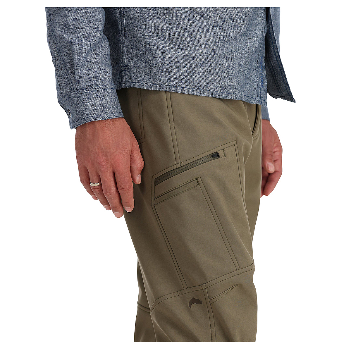 Брюки Simms Rogue Softshell Pant New Dark Stone 32R фото 8