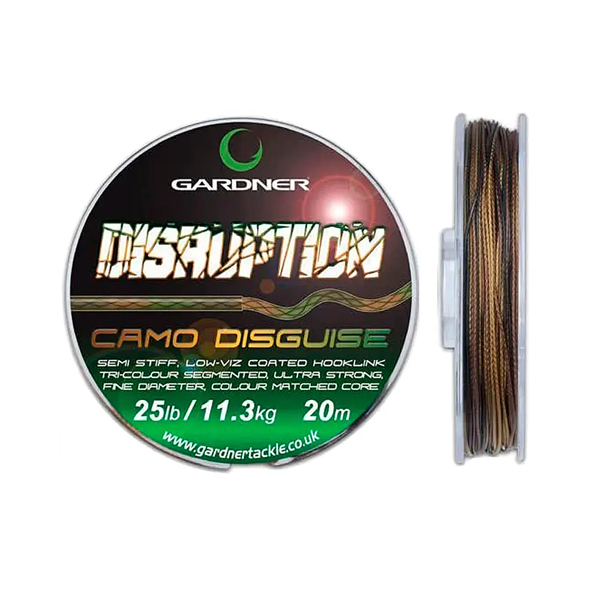Поводочный материал Gardner Distruption 25lb 11.3kg коричневый