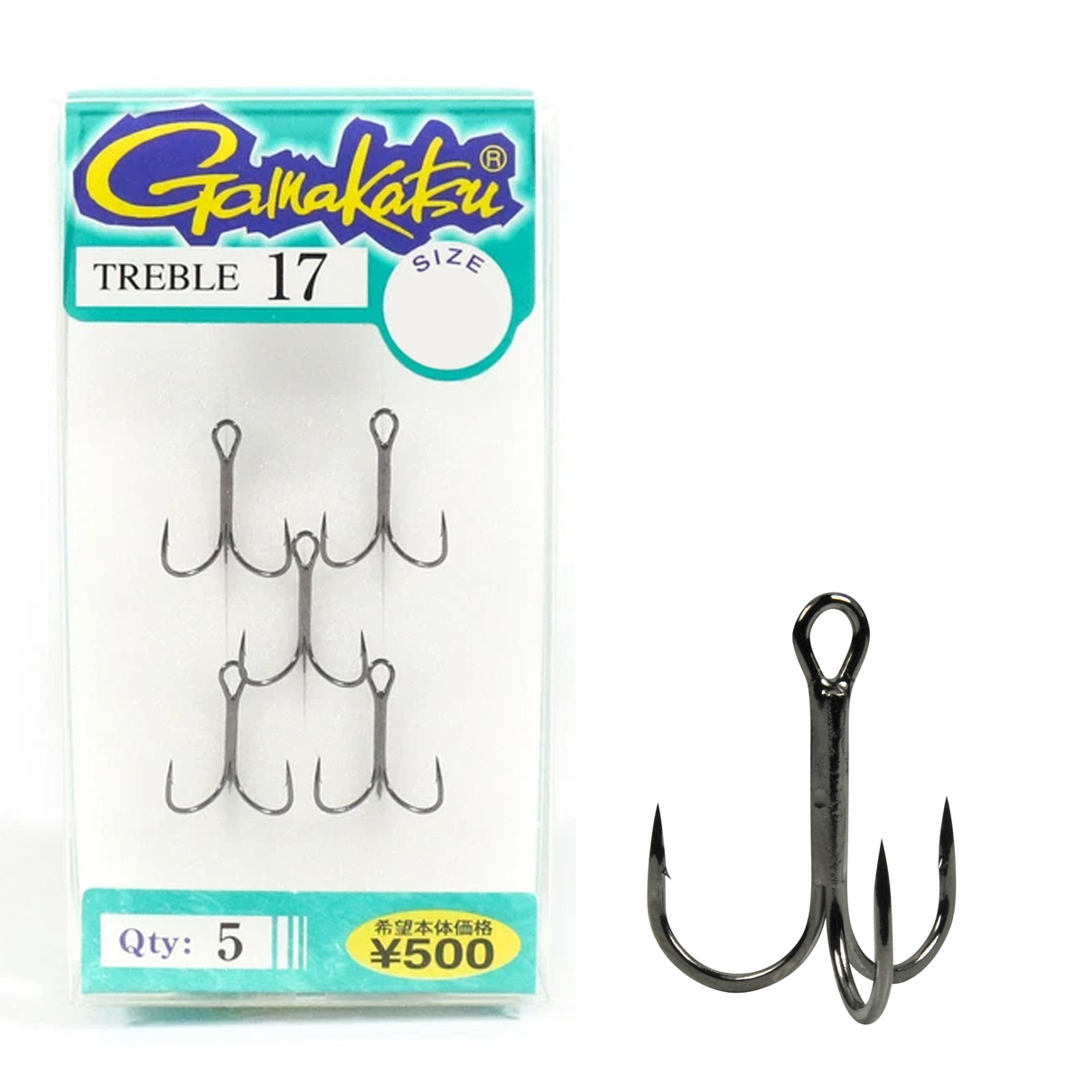 Трійник Gamakatsu Treble 17NS Black #6 5pcs