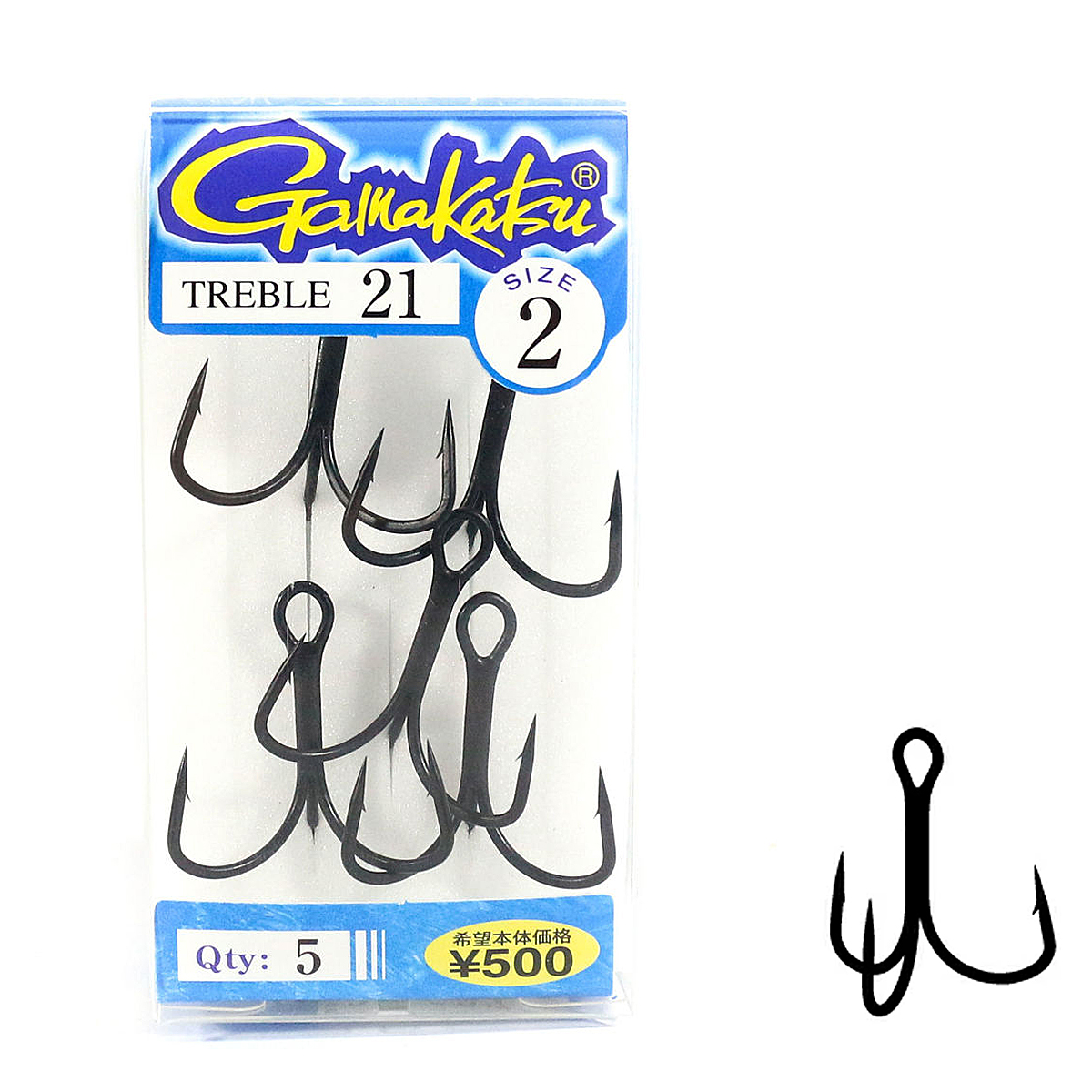Тройник Gamakatsu Treble 21ZS Black #2 5pcs