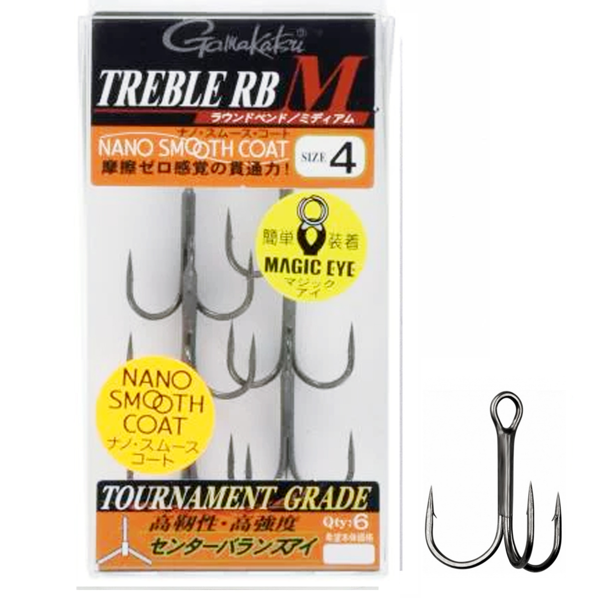 Трійник Gamakatsu Treble RB-M (NSC) #3 6pcs