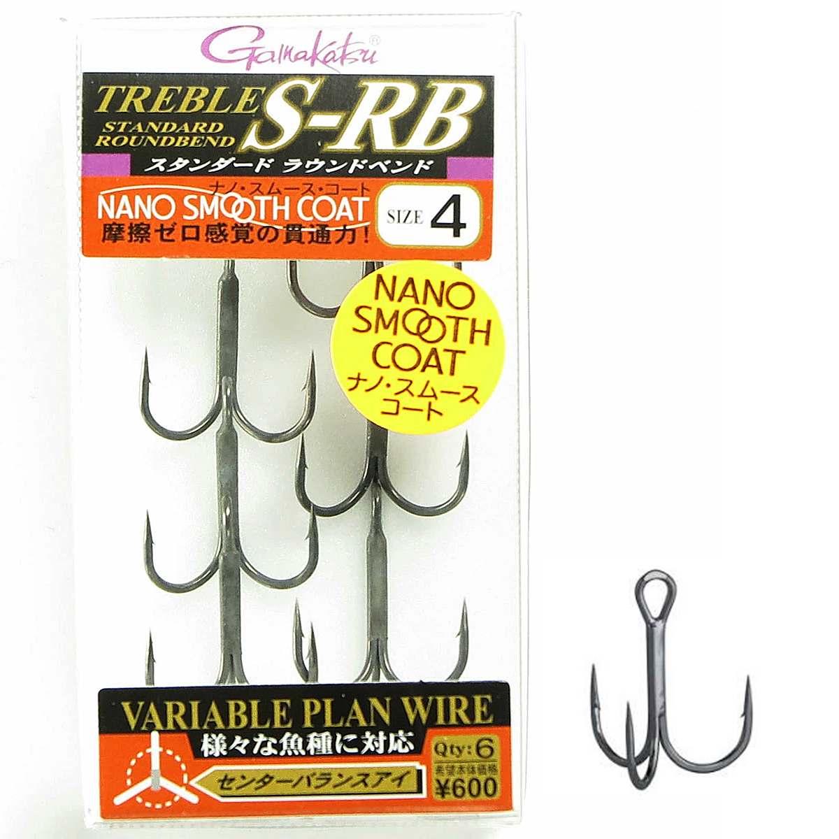 Трійник Gamakatsu Treble S-RB (NSC) #4 6pcs