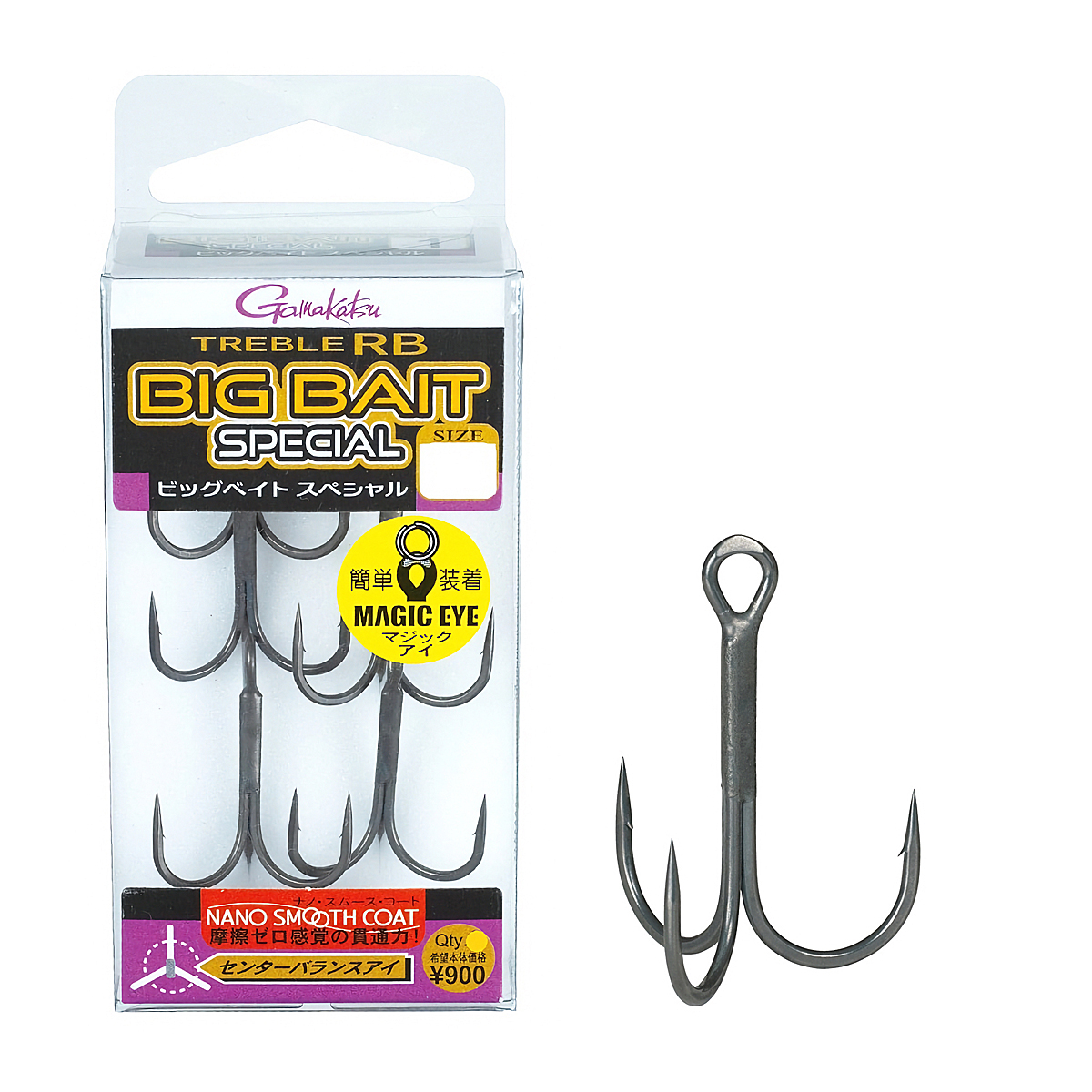 Тройник Gamakatsu Treble RB Big Bait (NSC) #1/0 5pcs