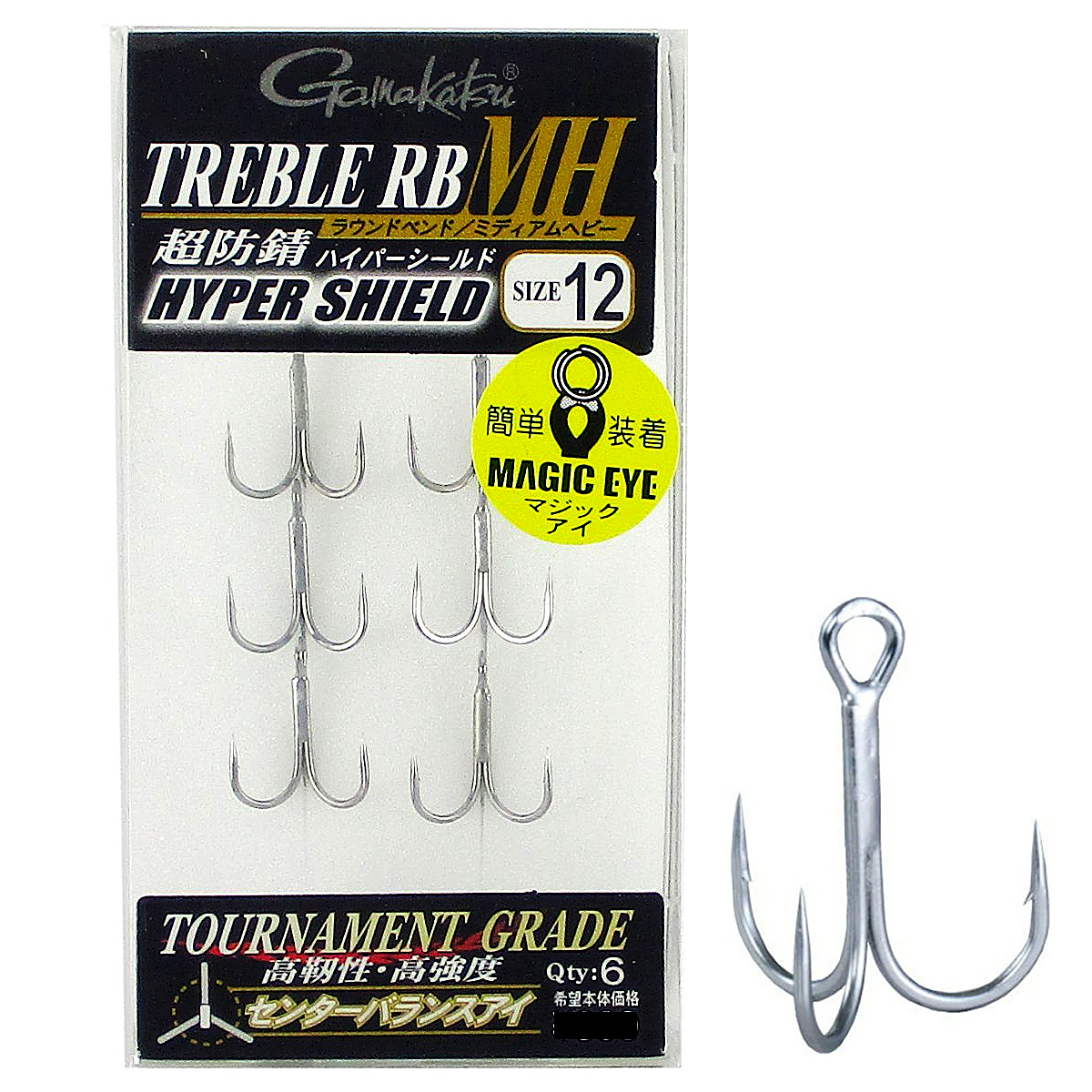 Тройник Gamakatsu Treble RB-MH #12 6pcs