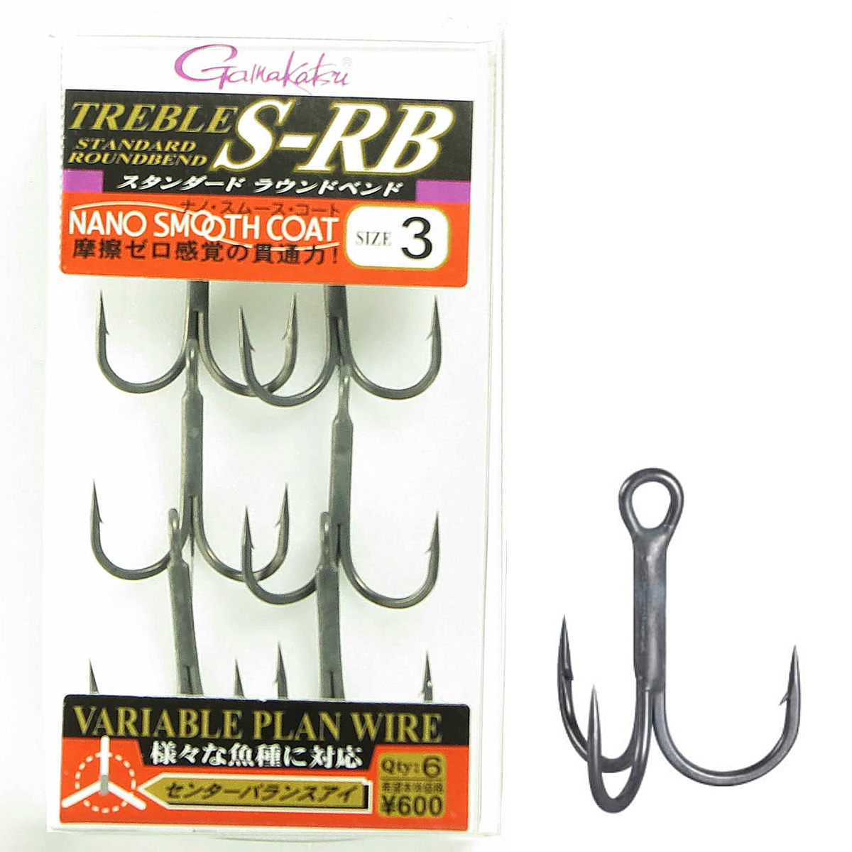 Тройник Gamakatsu Treble S-RB (NSC) #3 6pcs