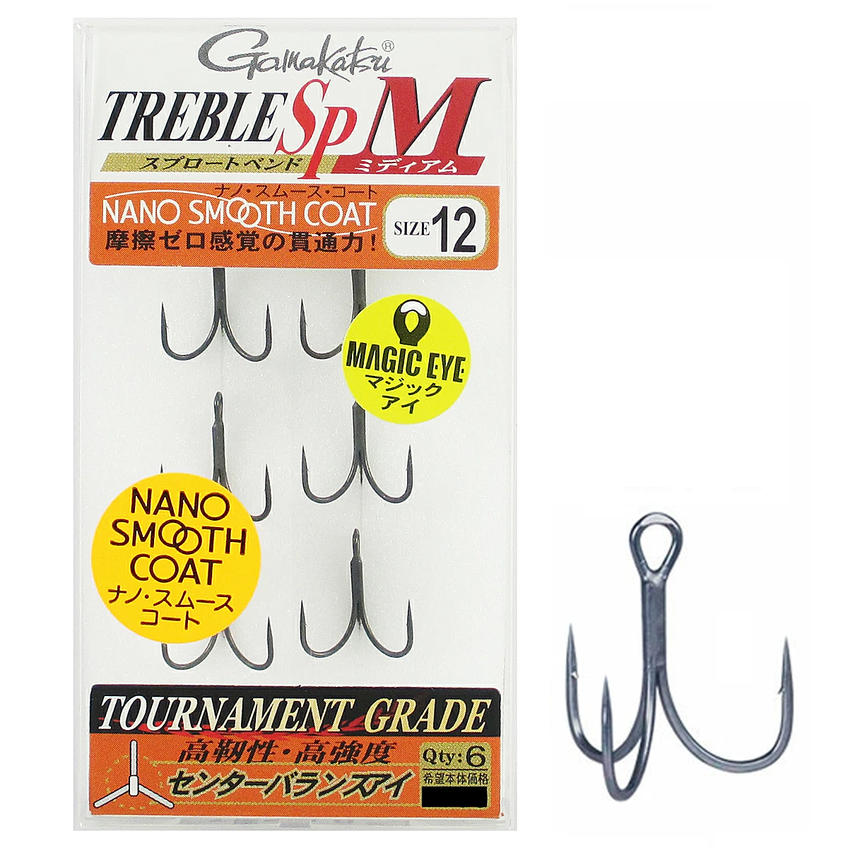 Тройник Gamakatsu Treble SP-M (NSC) #12 6pcs