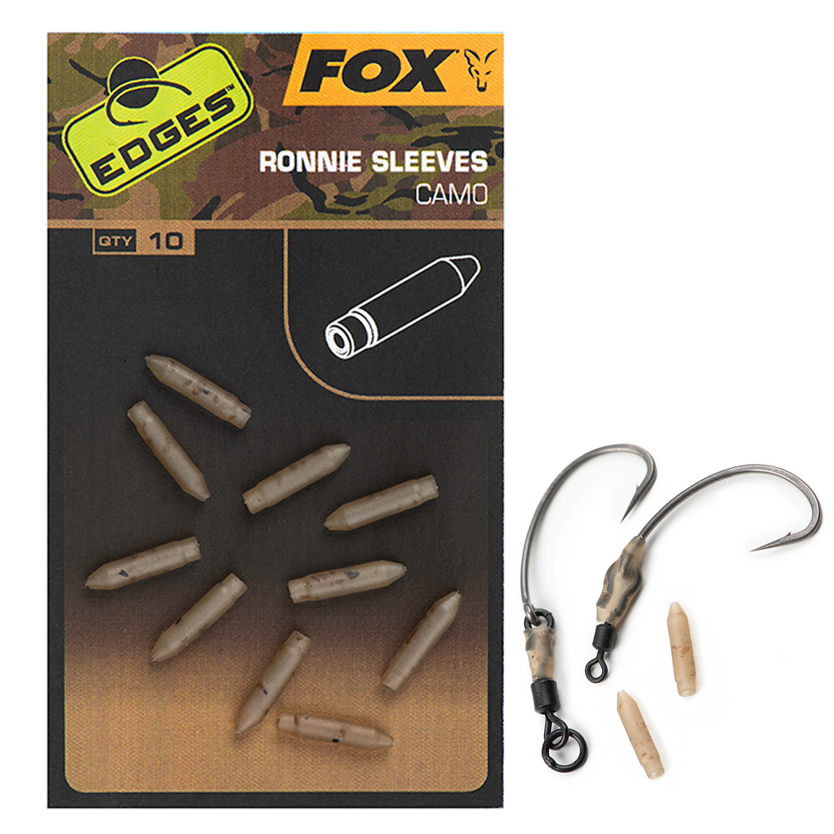 Противозакручиватель Fox Edges Camo sleeves 25pcs