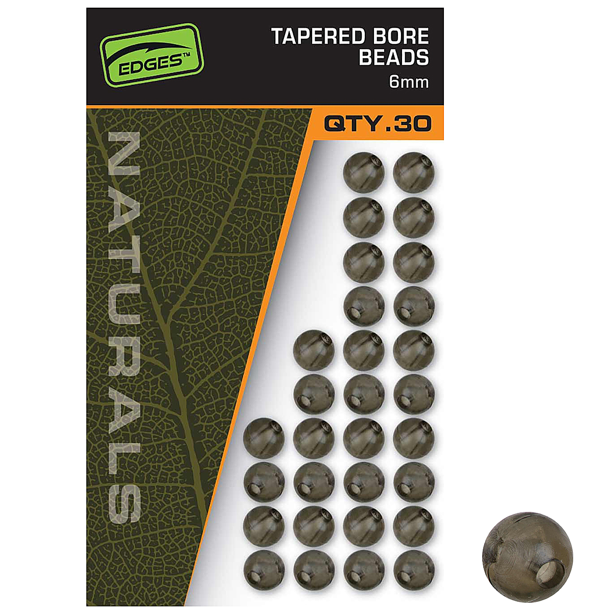 Намистини Fox Naturals Tapered Bore Beads 6mm 30pcs