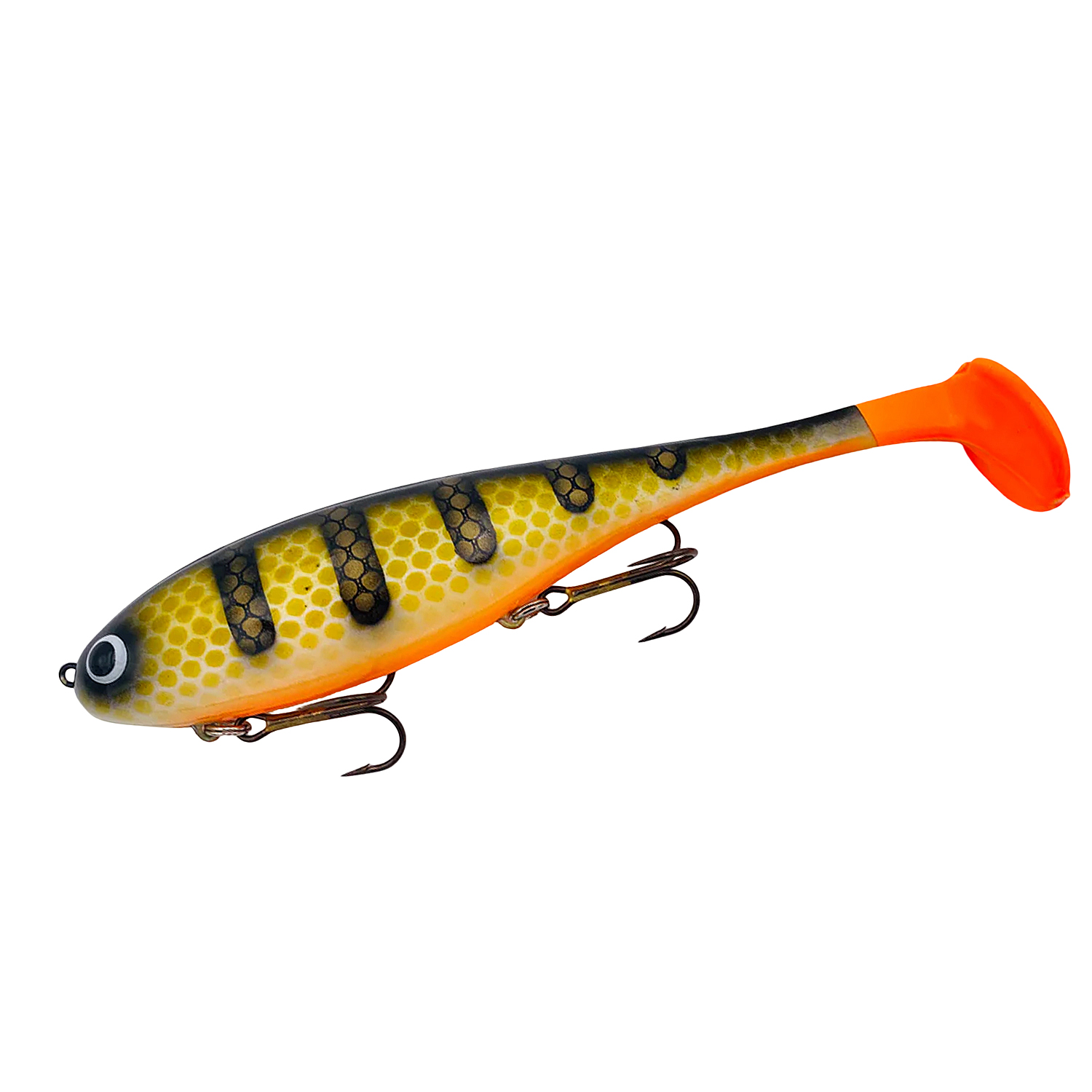 Силикон Musky Innovations Regular Shallow Swimmin' Dawg 8" #Orange Belly Perch