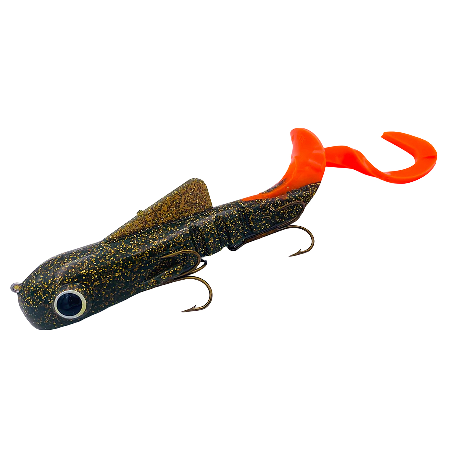 Силикон Musky Innovations Magnum Bull Dawg 12'' #Glitter Oil/Orange
