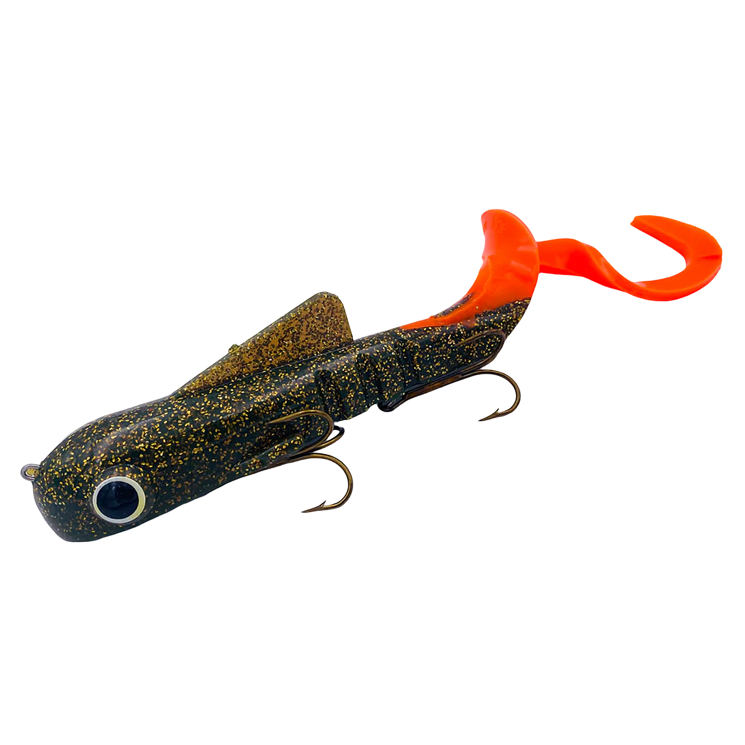 Силикон Musky Innovations Regular Bull Dawg 9" #Glitteroil/Orange