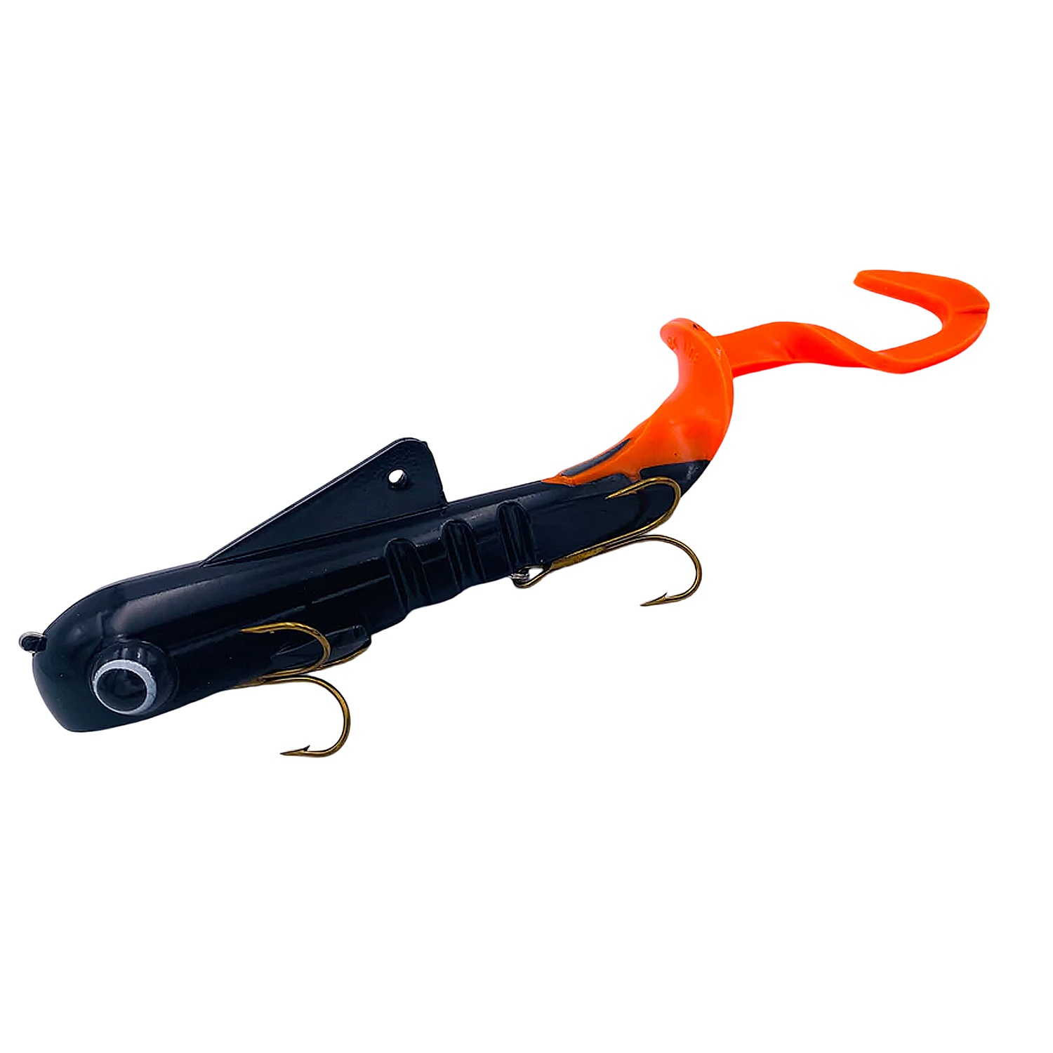 Силикон Musky Innovations Shallow Regular Bull Dawg 9" #Black/Orange