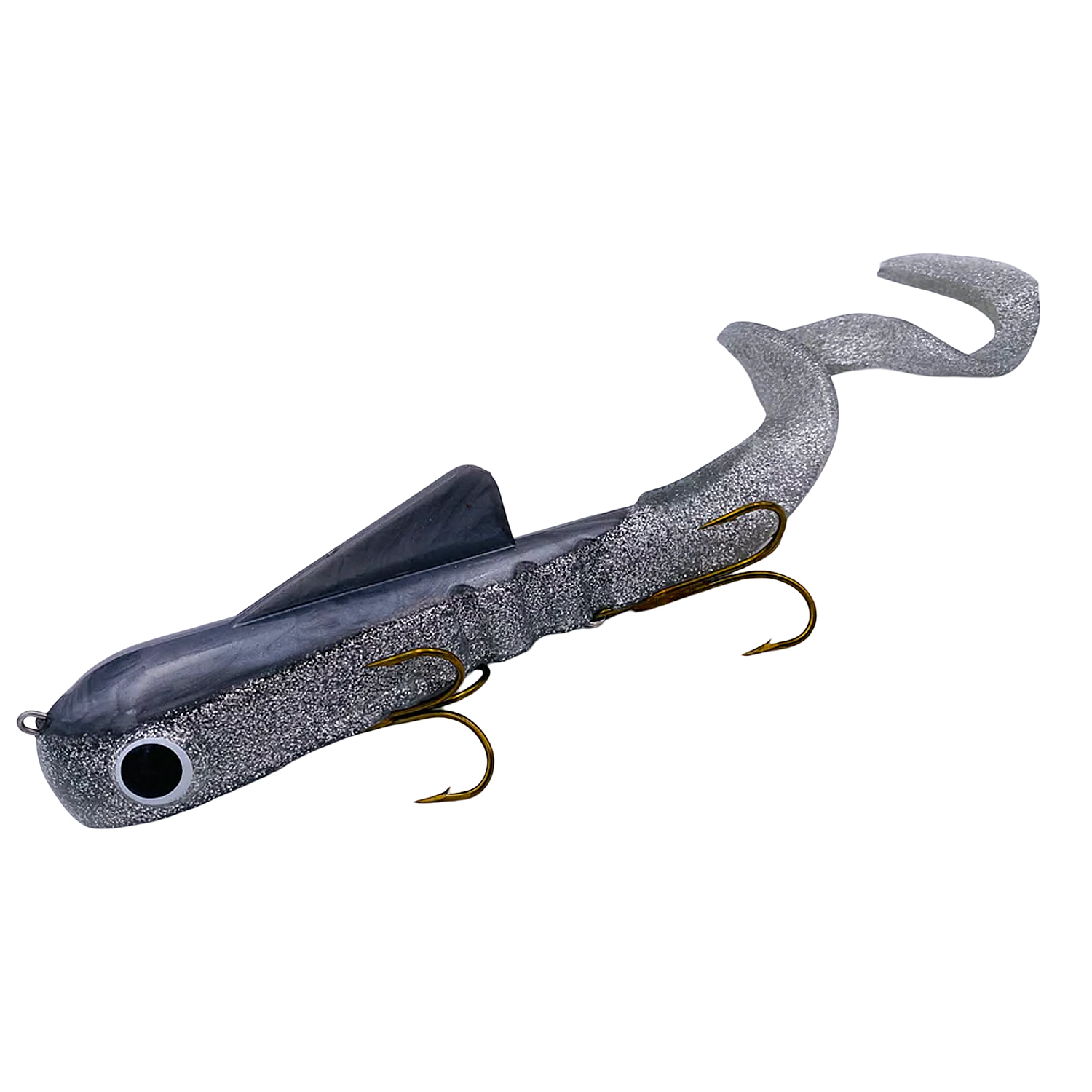 Силикон Musky Innovations Magnum Bull Dawg 12'' #UV Reflex Silver Cisco