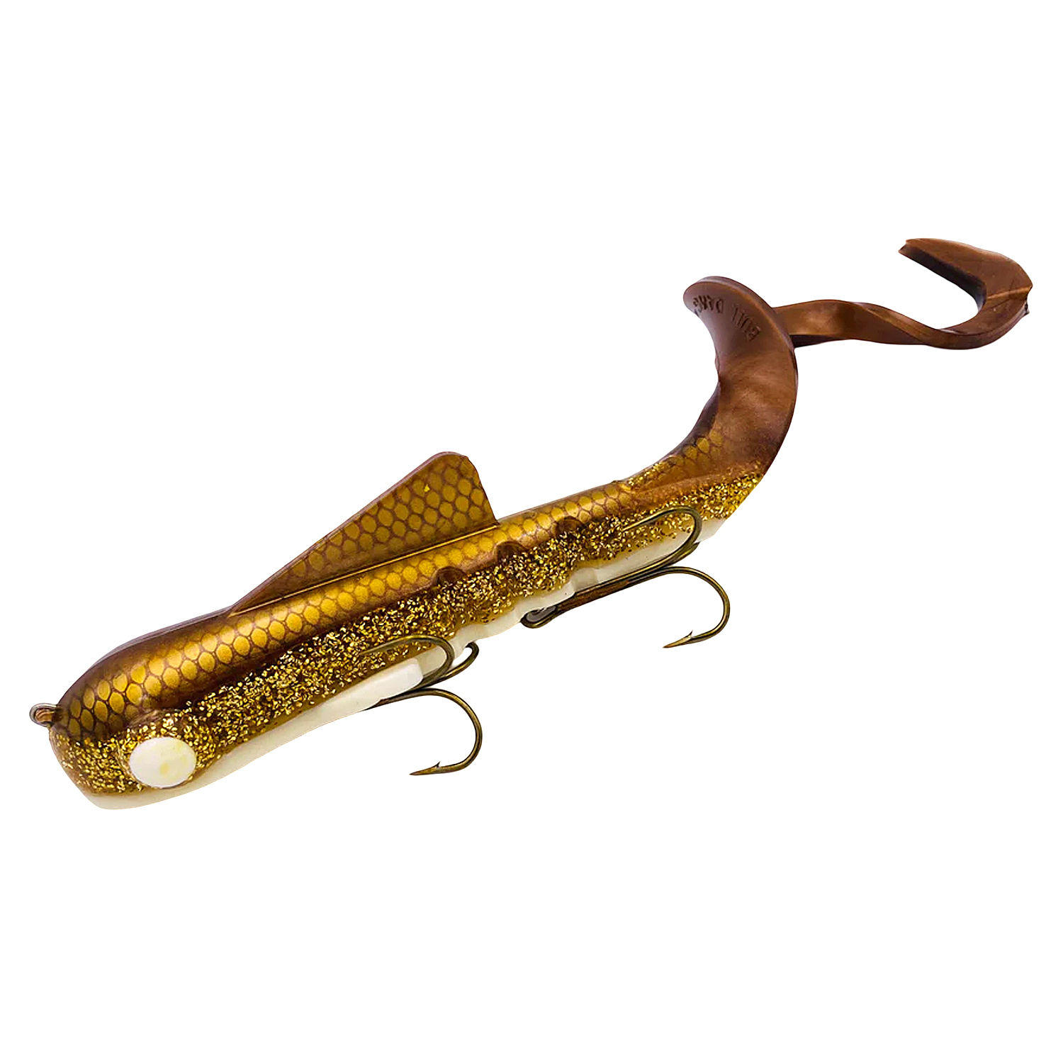 Силикон Musky Innovations Magnum Bull Dawg 12" #UV Reflex Brown Tail Walleye