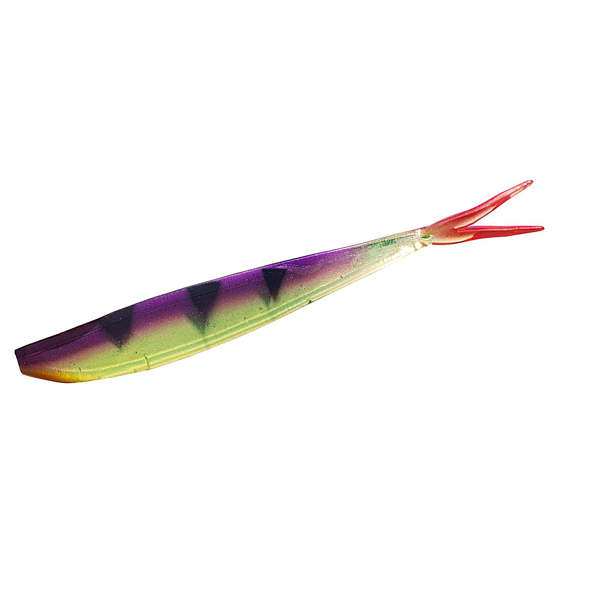 Силікон Big Bite Baits Slim Minnow Painted 4" 6pc #Purple Perch