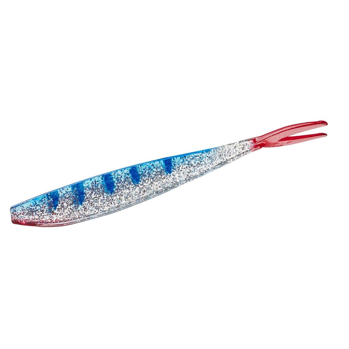 Силікон Big Bite Baits Slim Minnow Painted 4" 6pc #Blue Ice Tiger